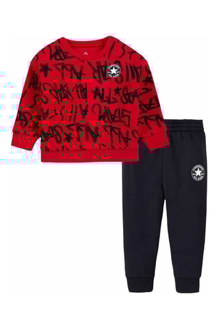 Sweat et jogging - Rouge et noir