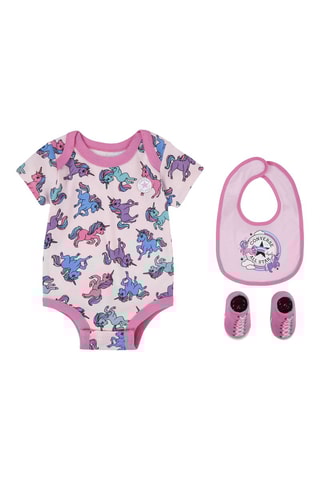 Ensemble 3 pièces - Rose et bleu