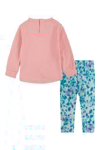Sweat et legging - Corail et bleu
