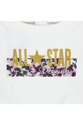 Sweat noué et legging - Ecru et rose
