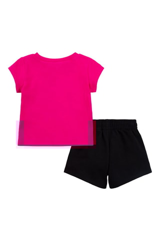 T-shirt et short - Noir et rose