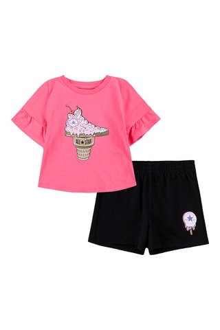 T-shirt et short - Rose et noir