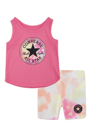 Débardeur et short tie and dye - Rose