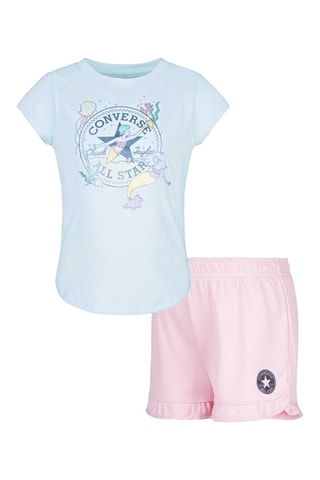 T-shirt et short - Rose poudré