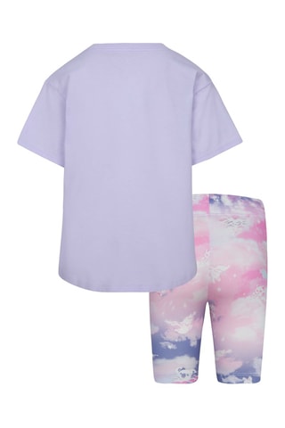 T-shirt et cycliste - Violet 