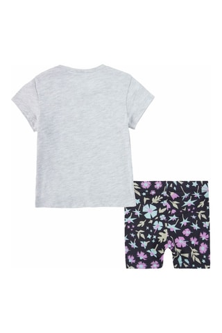 T-shirt et short - Gris chiné et noir