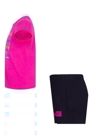 T-shirt et short - Noir et rose