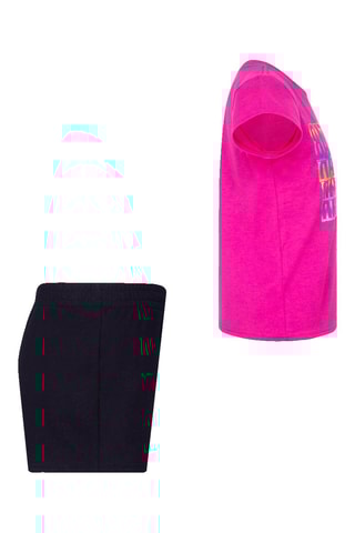 T-shirt et short - Noir et rose