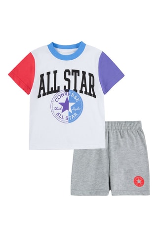 T-shirt et short - Blanc et gris