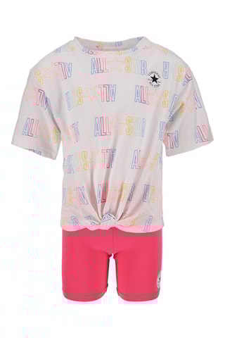 T-shirt et short - Blanc et rose
