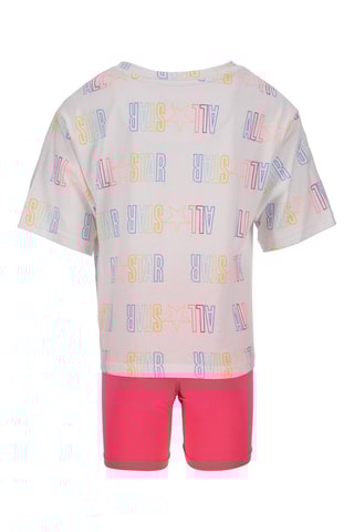 T-shirt et short - Blanc et rose