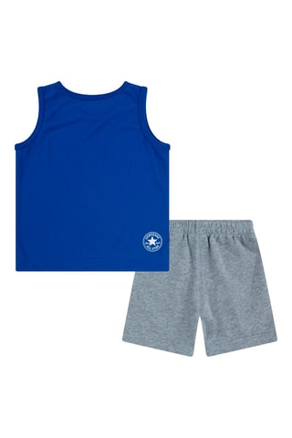 Débardeur et short - Gris et bleu