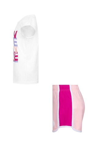 T-shirt et short - Blanc et rose