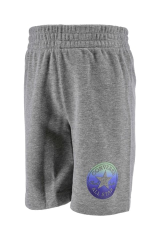 Sweat à capuche et short - Gris chiné