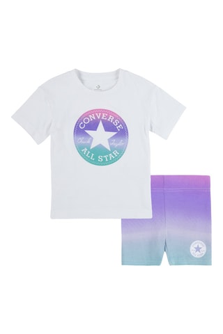 T-shirt et short - Blanc et violet