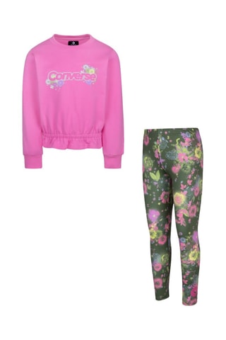 Sweat et legging - Rose et vert