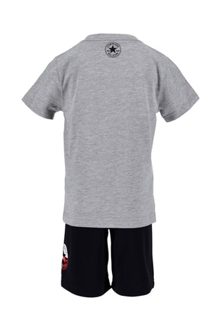 T-shirt et short - Gris chiné et noir