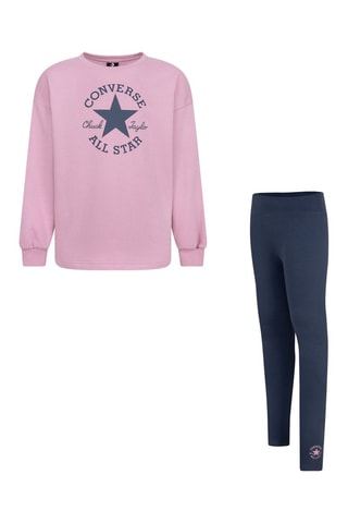Sweat et legging - Rose et bleu marine