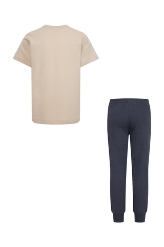 T-shirt et jogging - Beige et anthracite