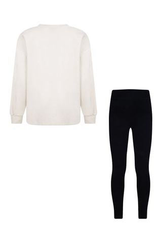 Sweat et legging - Blanc et noir