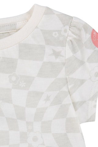 Robe et t-shirt - Rose et beige