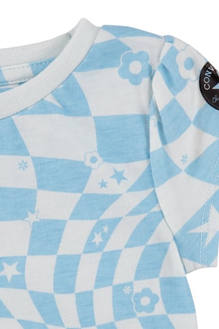 Robe et t-shirt - Bleu et blanc