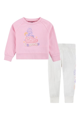 Sweat et jogging - Rose et blanc