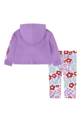 Sweat à capuche et legging - Violet