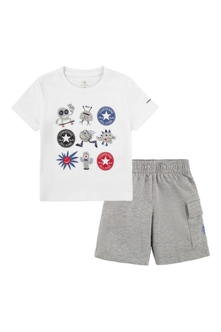 T-shirt et short - Gris clair