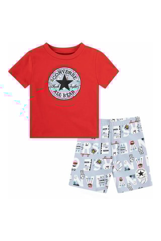 T-shirt et short - Rouge et gris