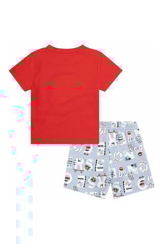 T-shirt et short - Rouge et gris