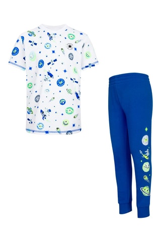 T-shirt et jogging - Bleu et blanc
