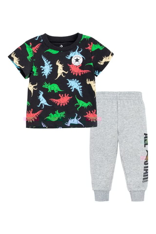 T-shirt et jogging - Noir et gris