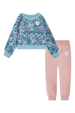 Sweat tie and dye et jogging - Ciel et rose