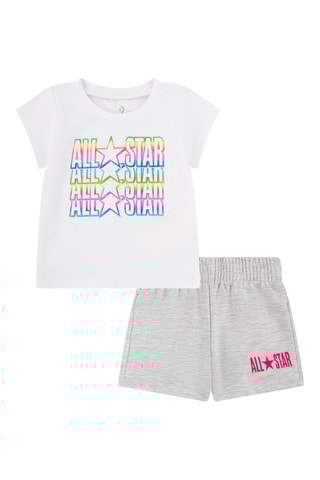 T-shirt et short - Gris et blanc