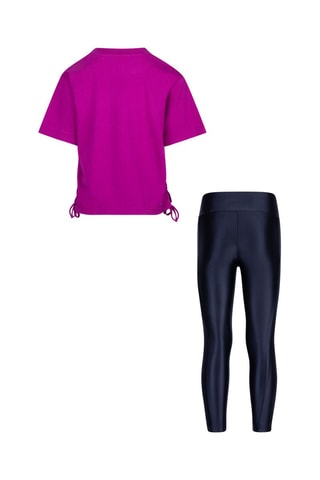 T-shirt et legging - Fuchsia et noir