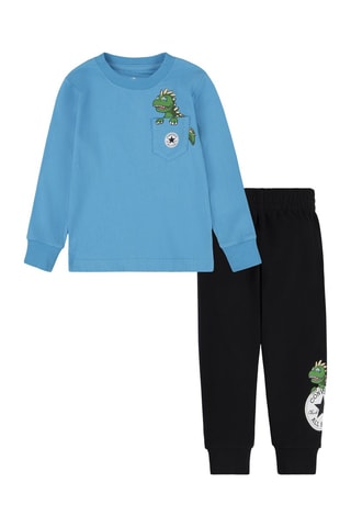 T-shirt et jogging - Bleu clair et noir