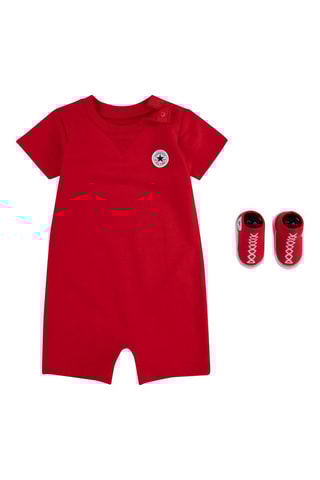 Barboteuse et chaussettes - Rouge