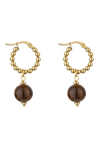 Boucles d'oreilles - Œils-de-tigre - Marc Malone