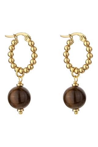 Boucles d'oreilles - Œils-de-tigre - Marc Malone