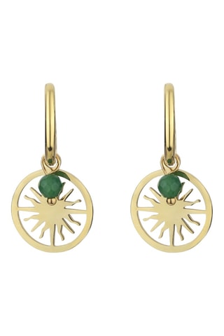 Créoles - Doré et vert - Emily Westwood