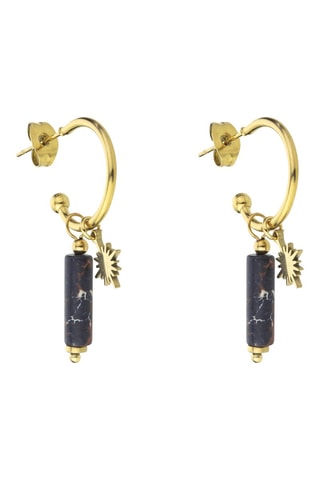 Boucles d'oreilles - Tourmalines et jaspes - Emily Westwood