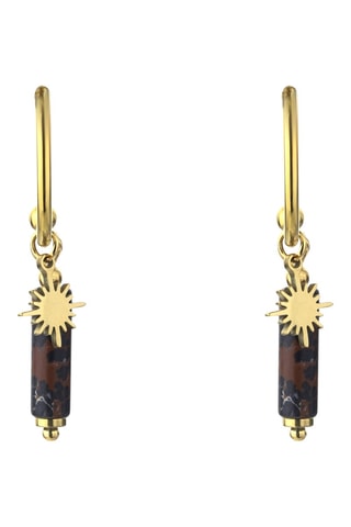Boucles d'oreilles - Tourmalines et jaspes - Emily Westwood