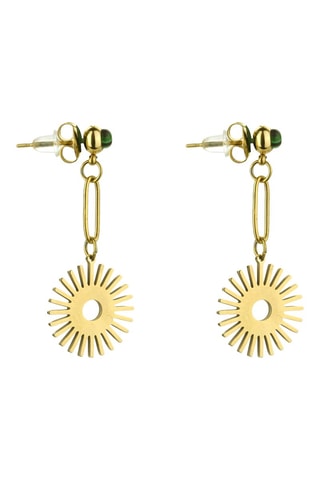 Boucles d'oreilles - Doré et vert - Emily Westwood