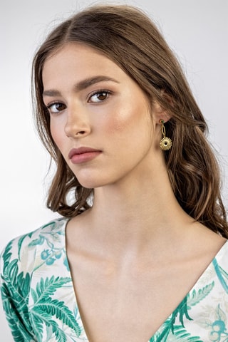 Boucles d'oreilles - Doré et vert - Emily Westwood