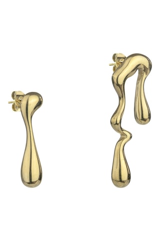 Boucles d'oreilles Averie - Plaqué or jaune - Marc Malone