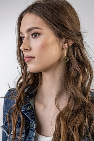 Boucles d'oreilles - Doré et vert - Marc Malone