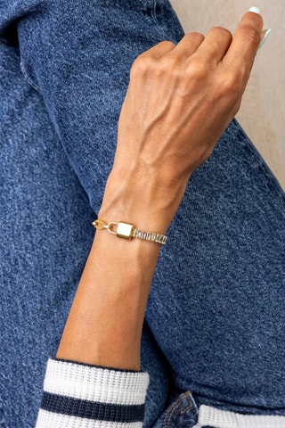 Bracelet Jacqueline - Plaqué or jaune et zircons - Marc Malone