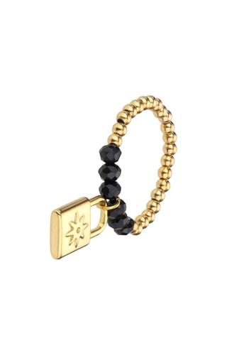 Bague - Doré et noir - Marc Malone