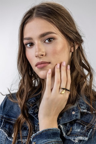 Bague Brianna - Plaqué or jaune - Emily Westwood